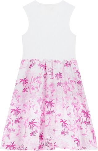 GUESS Girls' Eco Sleeveless Mixed Fabric Dress in Saudi Arabia