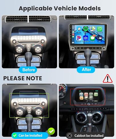8 Core 6G+128G Radio for Chevrolet Camaro 2008-2015, Rimoody Android 13 Car Stereo Carplay Android Auto 9 Inch Touchscreen GPS 4G-WiFi Bluetooth FM DSP-36 Mirror Link 59-UI Themes AHD Backup Camera in Saudi Arabia