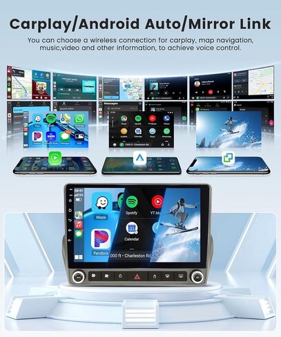 8 Core 6G+128G Radio for Chevrolet Camaro 2008-2015, Rimoody Android 13 Car Stereo Carplay Android Auto 9 Inch Touchscreen GPS 4G-WiFi Bluetooth FM DSP-36 Mirror Link 59-UI Themes AHD Backup Camera in Saudi Arabia