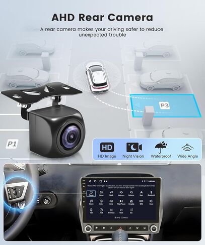 8 Core 6G+128G Radio for Chevrolet Camaro 2008-2015, Rimoody Android 13 Car Stereo Carplay Android Auto 9 Inch Touchscreen GPS 4G-WiFi Bluetooth FM DSP-36 Mirror Link 59-UI Themes AHD Backup Camera in Saudi Arabia