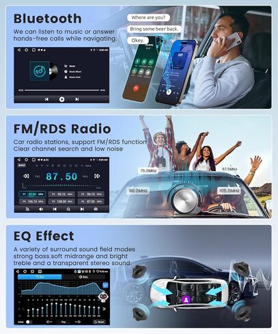 8 Core 6G+128G Radio for Chevrolet Camaro 2008-2015, Rimoody Android 13 Car Stereo Carplay Android Auto 9 Inch Touchscreen GPS 4G-WiFi Bluetooth FM DSP-36 Mirror Link 59-UI Themes AHD Backup Camera in Saudi Arabia