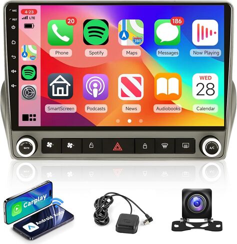 8 Core 6G+128G Radio for Chevrolet Camaro 2008-2015, Rimoody Android 13 Car Stereo Carplay Android Auto 9 Inch Touchscreen GPS 4G-WiFi Bluetooth FM DSP-36 Mirror Link 59-UI Themes AHD Backup Camera in Saudi Arabia