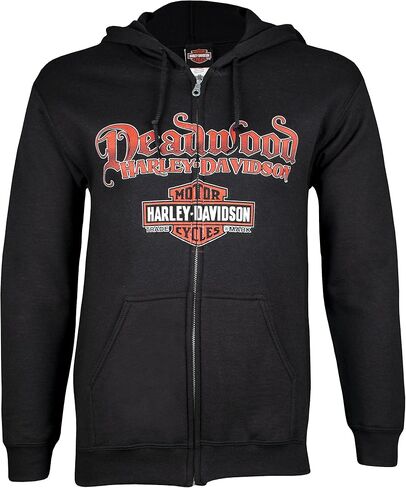 Harley-Davidson Deadwood Men's Skull Rider zip-up-hoodie sweatshirt in Saudi Arabia
