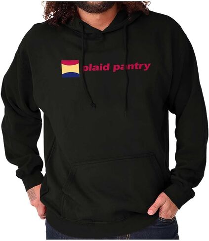 Brisco Brands Plaid Pantry Store Minimalist Logo Hoodie Sweatshirt Women Men in Saudi Arabia