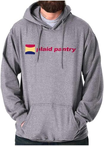 Brisco Brands Plaid Pantry Store Minimalist Logo Hoodie Sweatshirt Women Men in Kuwait