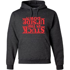 Go All Out Stuck In The Upside Down Mens Women Youth Sweatshirt Hoodie in Saudi Arabia