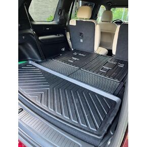 Cargo Liner - Trunk Mat for Jeep Grand Cherokee L (7 Seats) 2021-2025 – Weather-Resistant Trunk Mats for Cars with Raised Lip–Non-Slip Car Trunk Mat Tray Pad Boot–Laser Pre-Cut Design in Saudi Arabia
