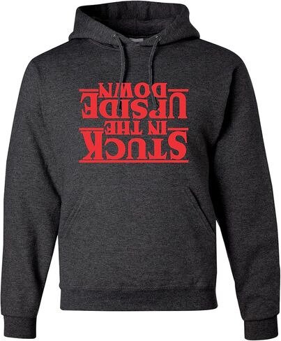 Go All Out Stuck In The Upside Down Mens Women Youth Sweatshirt Hoodie in Saudi Arabia