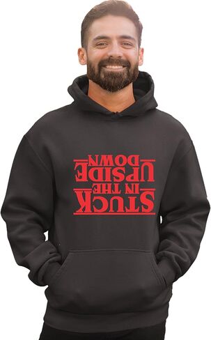 Go All Out Stuck In The Upside Down Mens Women Youth Sweatshirt Hoodie in Saudi Arabia