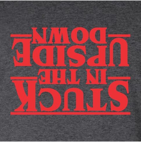 Go All Out Stuck In The Upside Down Mens Women Youth Sweatshirt Hoodie in Saudi Arabia