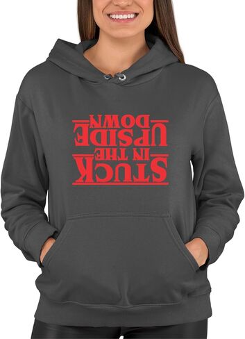 Go All Out Stuck In The Upside Down Mens Women Youth Sweatshirt Hoodie in Saudi Arabia