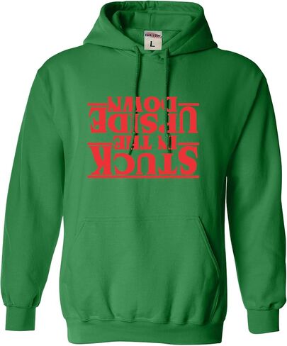 Go All Out Stuck In The Upside Down Mens Women Youth Sweatshirt Hoodie in Saudi Arabia