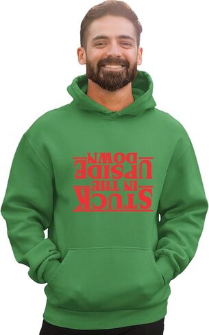 Go All Out Stuck In The Upside Down Mens Women Youth Sweatshirt Hoodie in Saudi Arabia