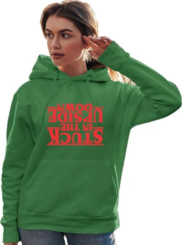 Go All Out Stuck In The Upside Down Mens Women Youth Sweatshirt Hoodie in Saudi Arabia