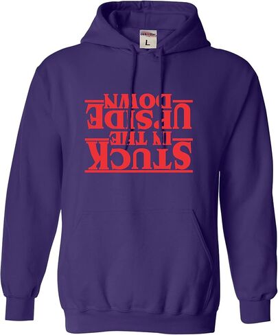 Go All Out Stuck In The Upside Down Mens Women Youth Sweatshirt Hoodie in Saudi Arabia