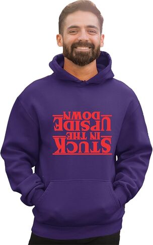 Go All Out Stuck In The Upside Down Mens Women Youth Sweatshirt Hoodie in Saudi Arabia