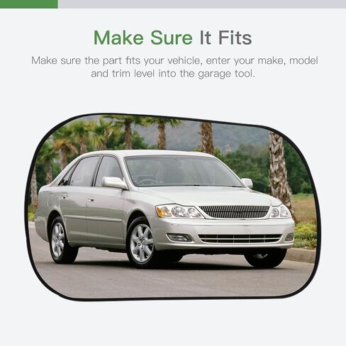 SCITOO Passenger Side Mirror Glass Compatible with 2000-2004 For TOYOTA AVALON W/O HEATED Chrome Convex Right Exterior Mirror Glass With Backing Plate RM72028-12P in Saudi Arabia