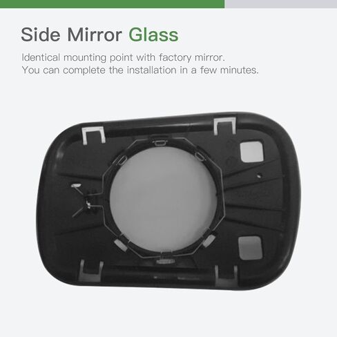 SCITOO Passenger Side Mirror Glass Compatible with 2000-2004 For TOYOTA AVALON W/O HEATED Chrome Convex Right Exterior Mirror Glass With Backing Plate RM72028-12P in Saudi Arabia