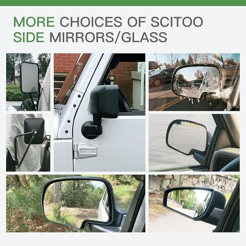 SCITOO Passenger Side Mirror Glass Compatible with 2000-2004 For TOYOTA AVALON W/O HEATED Chrome Convex Right Exterior Mirror Glass With Backing Plate RM72028-12P in Saudi Arabia