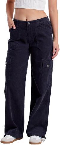 UNIONBAY Women's Corduroy Cargo Straight Leg Pant in Kuwait