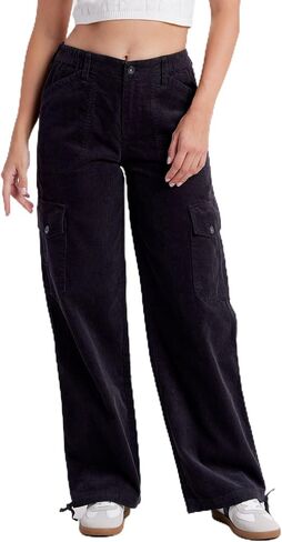 UnionBay Women's Corduroy Cargo Strained Legh Strained Pant in Saudi Arabia