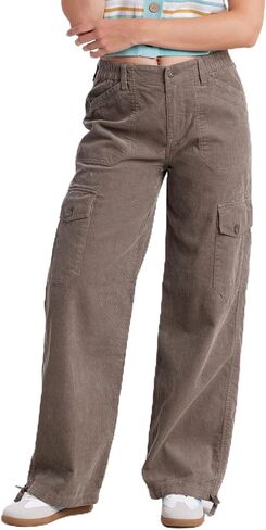 UNIONBAY Women's Corduroy Cargo Straight Leg Pant in Kuwait