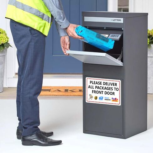 Magnetic Soft Adhesive Delivery Signs for Packages, 10x7 Inch Package Delivery Sign, Package Sign, Please Place Packages in Box Thank You for Delivery Drivers to Follow Instructions Easily in Saudi Arabia