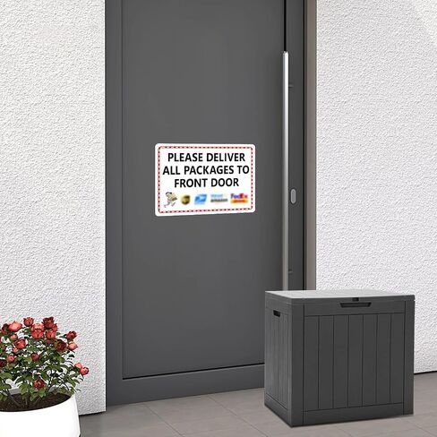 Magnetic Soft Adhesive Delivery Signs for Packages, 10x7 Inch Package Delivery Sign, Package Sign, Please Place Packages in Box Thank You for Delivery Drivers to Follow Instructions Easily in Saudi Arabia