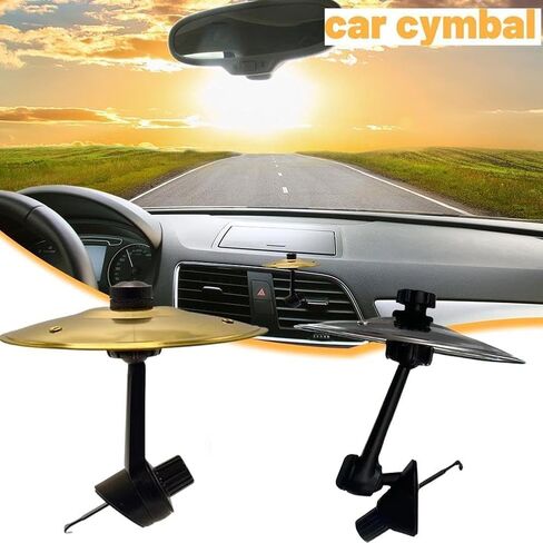 Car cymbal air outlet, car impact cymbal, Car Cymbal Air Vent make your driving more fun, easy clip-on riding for music lovers, Compact Durable Accessory for All ﻿ in Saudi Arabia