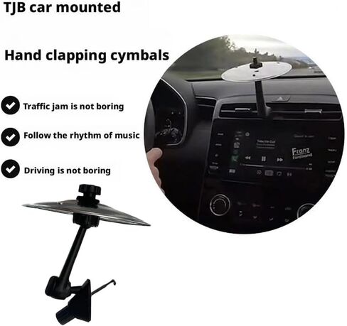 Car cymbal air outlet, car impact cymbal, Car Cymbal Air Vent make your driving more fun, easy clip-on riding for music lovers, Compact Durable Accessory for All ﻿ in Saudi Arabia