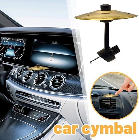 Car cymbal air outlet, car impact cymbal, Car Cymbal Air Vent make your driving more fun, easy clip-on riding for music lovers, Compact Durable Accessory for All ﻿ in Saudi Arabia