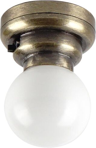 Waldosia 2PCS 1:12 Scale Dollhouse Miniature Brass LED Ceiling Light Set in Saudi Arabia