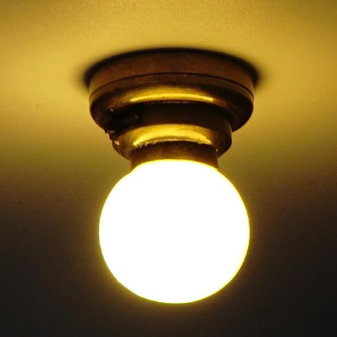 Waldosia 2PCS 1:12 Scale Dollhouse Miniature Brass LED Ceiling Light Set in Saudi Arabia