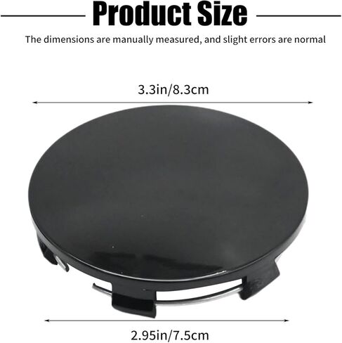 4Pcs 83MM ABS Black Car Wheel Center Caps for Cadillac Escalade 2015-2021, Chevrolet Avalanche 1500 2008-2013, GMC Canyon 2004-2021 in Saudi Arabia