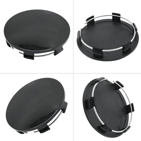 4Pcs 83MM ABS Black Car Wheel Center Caps for Cadillac Escalade 2015-2021, Chevrolet Avalanche 1500 2008-2013, GMC Canyon 2004-2021 in Saudi Arabia