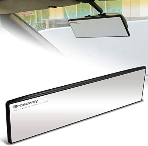 EPARTS Universal Broadway 270mm 11 Inch Interior Clear Flat Wide Angle Reduce Blind Spot Clip On Rear View Mirror in Saudi Arabia