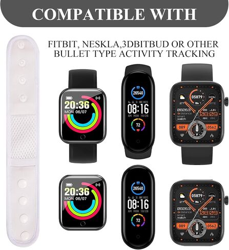 Ankle Band Fitness Pedometer for Men&Women,Compatible with Fitbit Flex 2/One/Zip/Charge 2 3/Alta HR or Garmin Vivofit/2/3/4/JR Fitness Tracker,Adjustable Breathable Sport Ankle Band in Kuwait