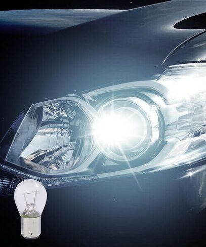 10PCS Car Tail Light Bulb,Break Light Bulb Replacement,Car Accessories,1157 P21/5W S25 BAY15D Automotive Double Tail High and Low Brake Light Bulbs,Fits Most Automotive Lighting Bulbs (White) in Saudi Arabia
