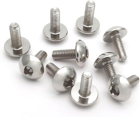 10pcs M6 16mm Steel Big Round Head Hex Socket Screws for CNC Motorcycles ATVs and Plastic Covers in Saudi Arabia