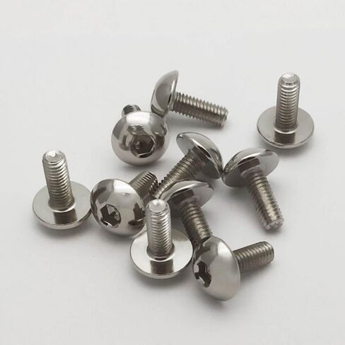 10pcs M6 16mm Steel Big Round Head Hex Socket Screws for CNC Motorcycles ATVs and Plastic Covers in Saudi Arabia