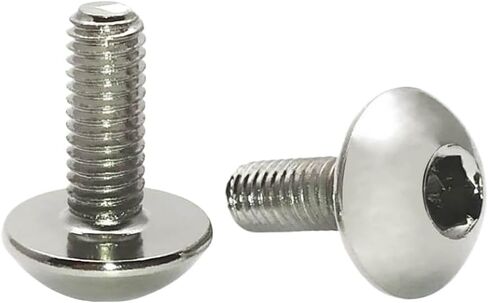 10pcs M6 16mm Steel Big Round Head Hex Socket Screws for CNC Motorcycles ATVs and Plastic Covers in Saudi Arabia
