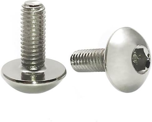 10pcs M6 16mm Steel Big Round Head Hex Socket Screws for CNC Motorcycles ATVs and Plastic Covers in Saudi Arabia