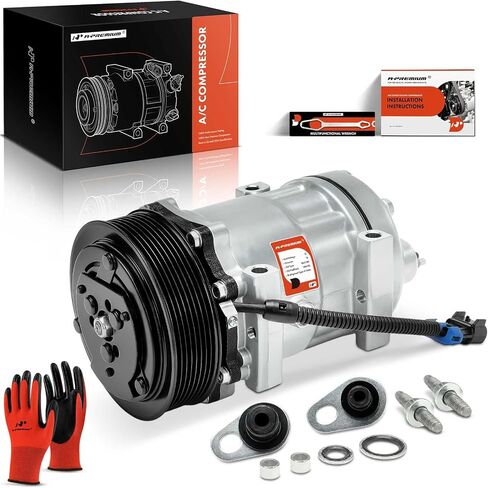 مكيف الهواء A-premium ضاغط AC مع القابض متوافق مع Kenworth T660 2015-2016 ، T680 2015-2016 ، T880 2015-2016 & PETERBILT 365 2015-2016 ، 367 2015-2016 ، 388-2015 ، 389 ، 567 ، 579 ، 587 ، 587 in Saudi Arabia