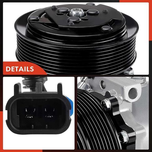 مكيف الهواء A-premium ضاغط AC مع القابض متوافق مع Kenworth T660 2015-2016 ، T680 2015-2016 ، T880 2015-2016 & PETERBILT 365 2015-2016 ، 367 2015-2016 ، 388-2015 ، 389 ، 567 ، 579 ، 587 ، 587 in Saudi Arabia