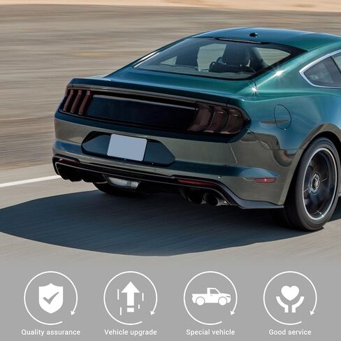 Jimen متوافق مع Ford Mustang 2018-2023 ، 6pcs غطاء ضوء غطاء القطع الإكسسوارات الخارجية in Saudi Arabia