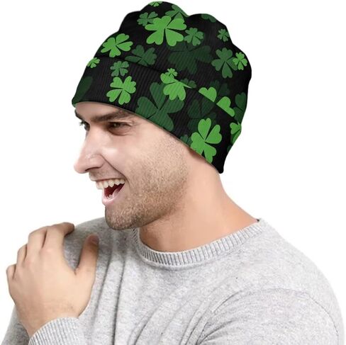 Suobstales Knit Beanie Hats for Women Men Knitted Cuffed Skull Cap Fall Winter Warm Hat in Kuwait