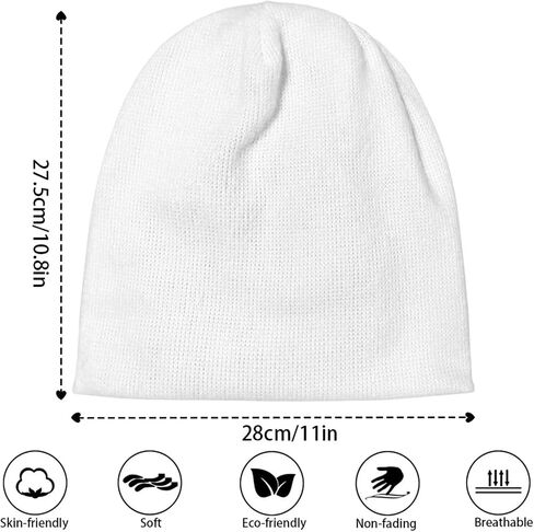 Suobstales Knit Beanie Hats for Women Men Knitted Cuffed Skull Cap Fall Winter Warm Hat in Kuwait