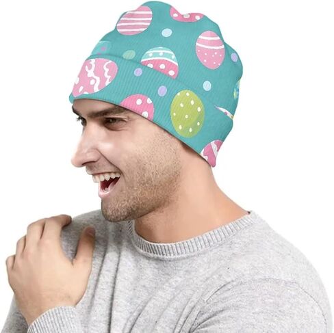 Suobstales Knit Beanie Hats for Women Men Knitted Cuffed Skull Cap Fall Winter Warm Hat in Kuwait