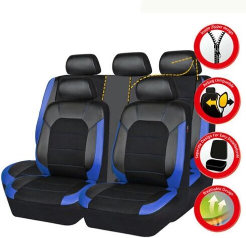 غطاء مقعد السيارة لـ Peugeot 301 2012-2015 2017 2017 2018 2019 2020 2021 2022 2023 2024 ، 9pcs خلفية مقعد محيطة كاملة محيطات محيطية محيطية ، سوداء ، أسود in Kuwait