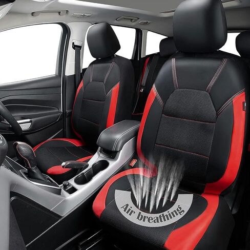 Car Seat Cover for Peugeot 301 2012-2015 2016 2017 2018 2019 2020 2021 2022 2023 2024, 9pcs Front Rear Full Surround Leather Seat Cover Sets Interior Protector Accessories,Black in Saudi Arabia